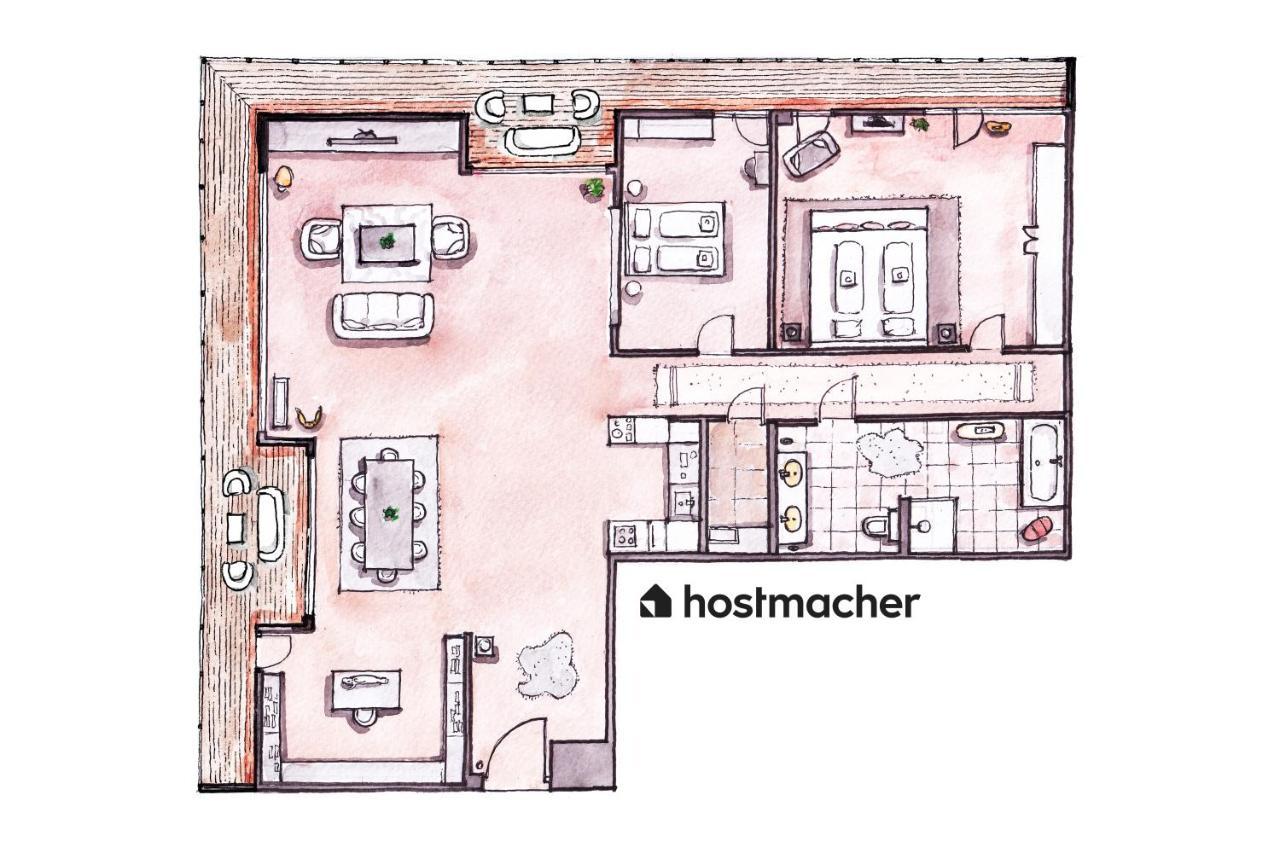 Exclusive 2Br Skyline Penthouse By Hm Leilighet Wien Eksteriør bilde